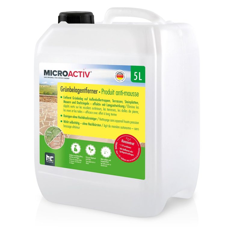 Microactiv Nettoyant Pierre et Anti-Mousse Concentré 1 x 5 L, Höfer Chemie