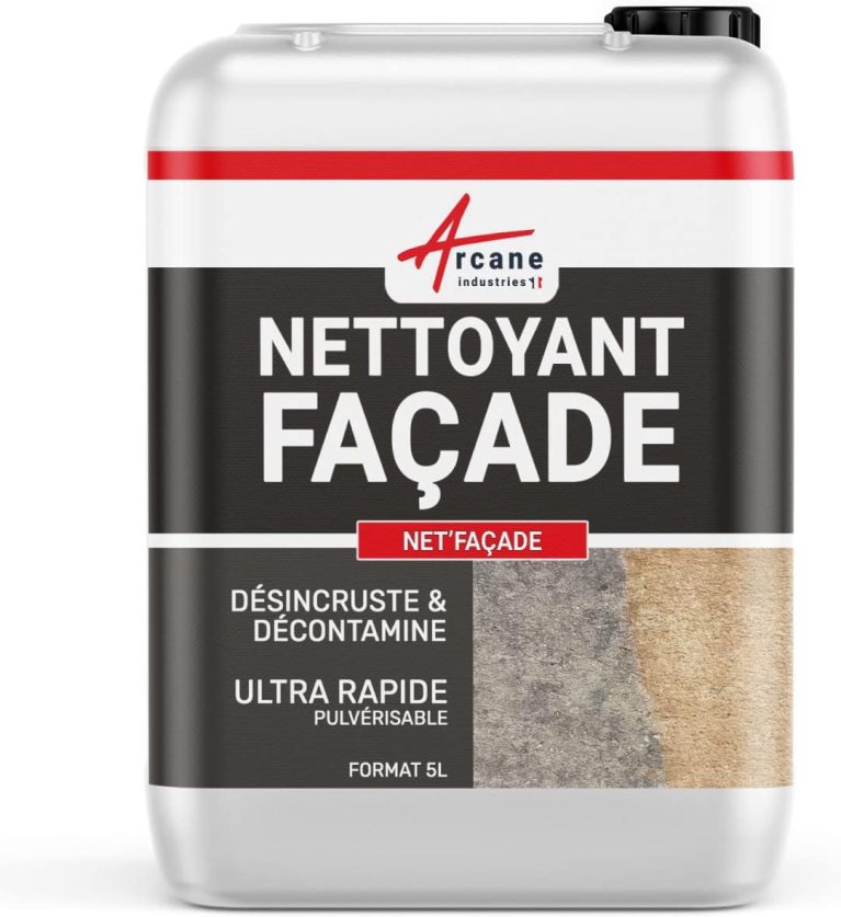Nettoyant Façade NET'FACADE 5 L Action Rapide Crépi Enduit Arcane Industries