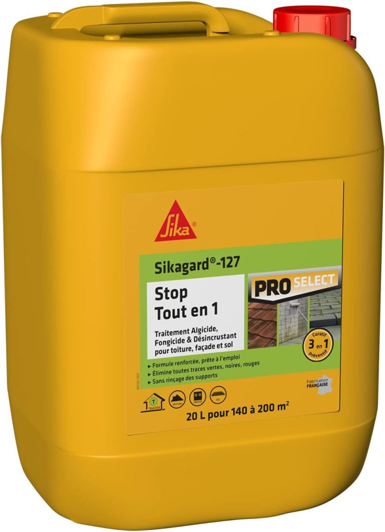 SIKA - Traitement algicide et fongicide - Sikagard 127 Stop Tout en 1-20L